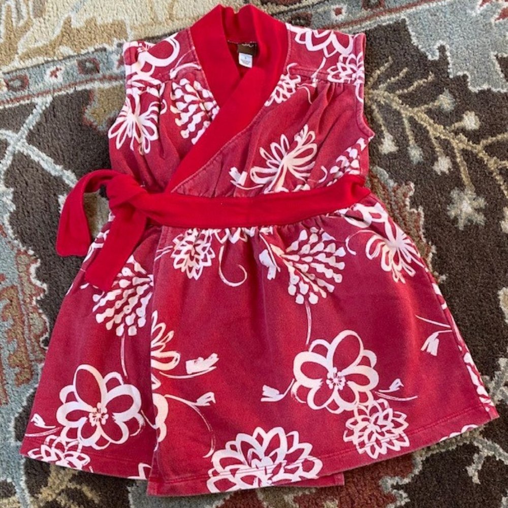 Tea Collection Sleeveless Wrap Dress, Size 3T